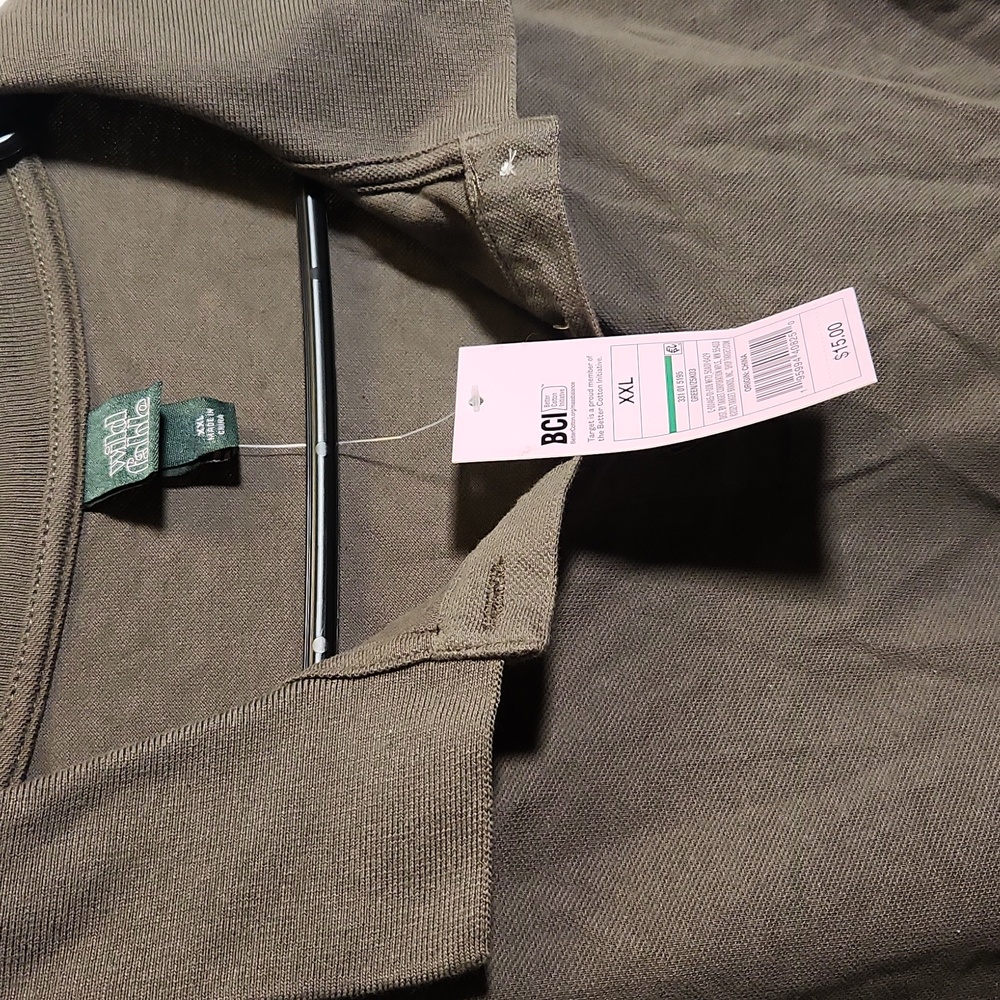 NWT WILD FABLE Green Boxy Cropped Polo - Picture 2 of 5